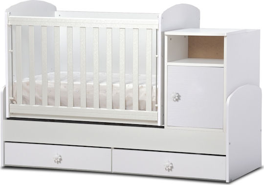 Dizain Baby Cabriolet Cuna Maggy Albă