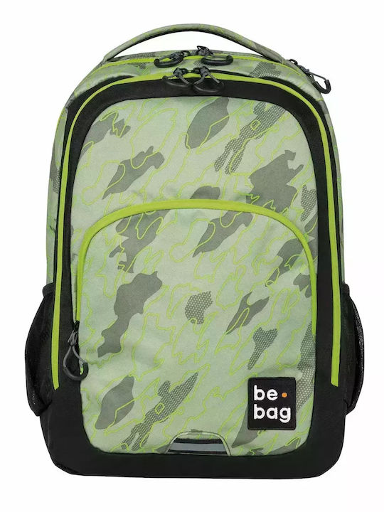 Pelikan Be.Bag Ready Abstract Camouflage School Bag Backpack Junior High-High School in Green color 30lt