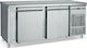 Bambas Frost Английски превод: Stainless Steel Refrigerator Counter 332лт with 2 Doors and Cooling Machine 0/+10°C L155xW60xH85см PM6 155
