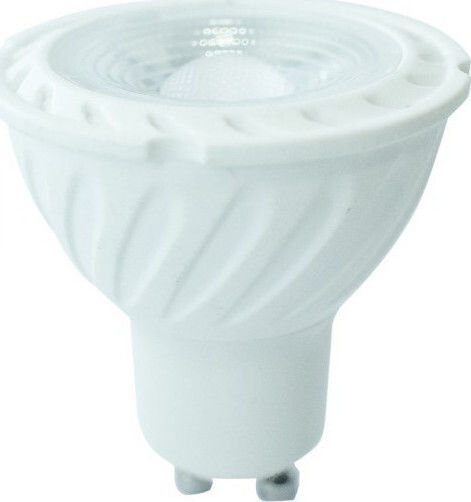 V-TAC VT-227 LED Bulb 6.5W for Socket GU10 and Shape MR16 Natural White 480lm