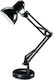 Spot Light Office Lamp with Foldable Arm for Socket E27 in Black Color