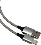 NG Magnetic USB to Lightning Cable Γκρι 1m (Magnet-Light)