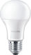 Philips LED Lampen für Fassung E27 und Form A60 Warmes Weiß 1055lm 1Stück