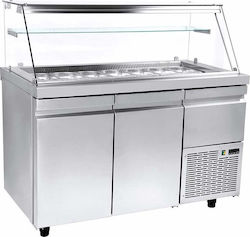 Niki Inox Boden-Kühlvitrine Mit Kapazität 10x1/...