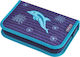 Herlitz Dolphin Pencil Case Full with 1 Compartment Purple