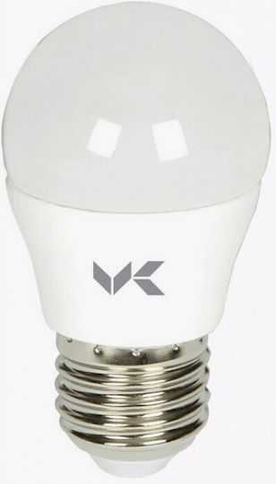 VK Lighting LED Bulb 6W 83mm for Socket E27 and Shape G45 Cool White 540lm
