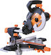 Evolution R210SMS Electric Miter Saw Sliding with 1500WPower & Cutting Disc with a Diameter of 210mm