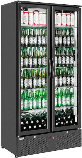 Hendi Getränkekühlschrank 458Es Doppeltürig H182xB90xT51.5cm