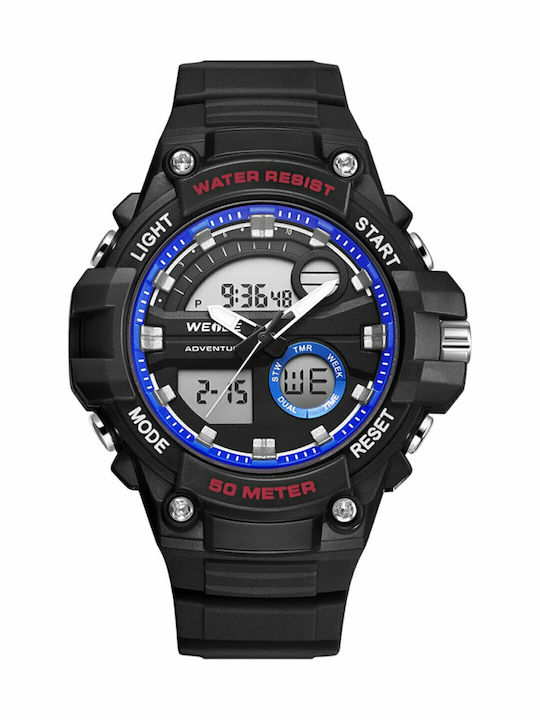 Weide Digital Men's Watch 52mm Battery with Bla...