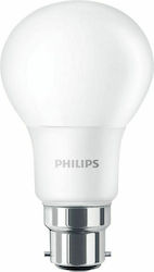 Philips Λάμπα LED για Ντουί B22 και Σχήμα A60 Θερμό Λευκό 806lm
