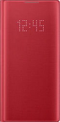 Samsung LED View Cover Synthetic Leather Book Red (Galaxy Note 10)