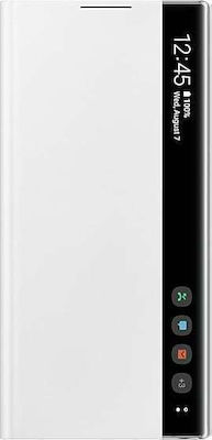 Samsung Clear View Cover Buchen Sie Synthetisches Leder / Kunststoff Weiß (Galaxy Note 10) EF-ZN970CWEGWW