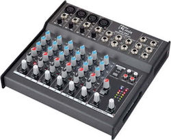 The t.mix Mix 802 Analoge Konsole 8 Kanäle mit Phantom Power & 4 XLR-Eingänge