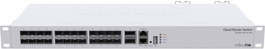MikroTik CRS326-24S+2Q+RM Managed L2 Switch with 1 Ethernet Port and 24 SFP Ports