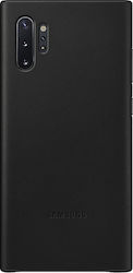 Samsung Leather Cover Leather Back Cover Black (Galaxy Note 10+)