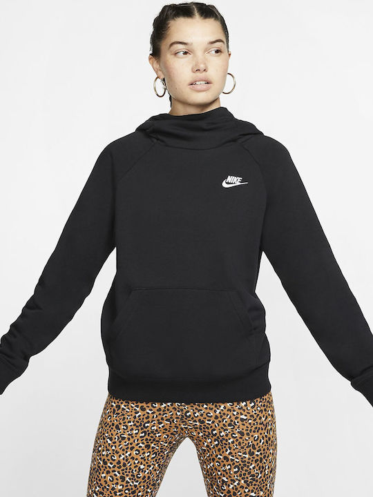 nike essentials cropped high neck sweatshirt