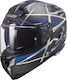 LS2 FF327 C Challenger Carbon Full Face Helmet ECE 22.05 1350gr Konic Matt Blue KR4253