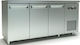 Inox Dobros Professional Freezer Bench 368L & 373W Inox with 3 Doors P180 x B60 x H87cm