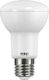 Elvhx Λάμπα LED 5.4W 99mm για Ντουί E27 και Σχήμα R63 Θερμό Λευκό 600lm
