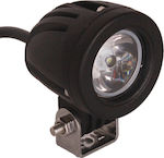 LED Headlight Universal 10 - 30V 10W 7.4cm with White Lighting 1pcs