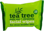 Xpel Tücher Reinigung Tea Tree Facial Wipes für fettige Haut 25Stück