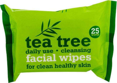 Xpel Tea Tree Facial Wipes Cleansing Wipes for Oily Skin