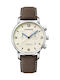 Wenger Urban Metropolitan Chrono Men's Watch 44mm Chronograph Battery with Brown Leather Strap