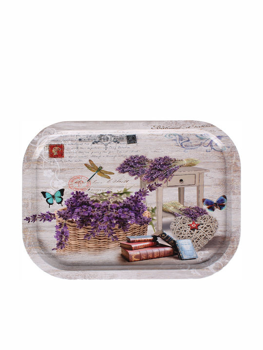 Keskor Метален Vintage Levanta поднос 40x29cm Метал Поднос за сервиране 40x29см 2608-1 1бр