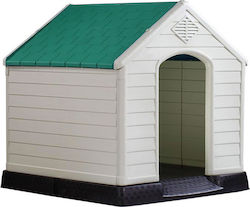 Vesta Σπίτι Σκύλου Căsuță pentru Câine Plastic Pentru Exterior 66.5x73.6x69.5cm
