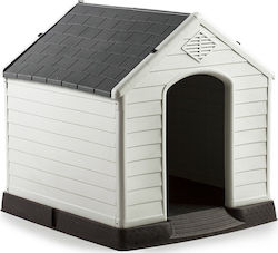 Vesta Σπίτι Σκύλου Outdoor Plastic Dog House Gray 97x101x99cm