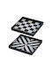 Artekko Tray for Serving PP 35cm Plastic Square Serving Tray with Handles in Black Color 35x35x4cm 44280 2pcs