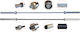 AMILA Straight Bar Olympic Type Φ50mm 20kg 220cm Length without Collar