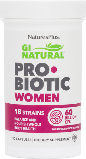 Nature's Plus GI Natural Probiotic Women with Probiotics and Prebiotics 30 caps