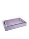 Zaros Shabby Chic Метал Поднос за сервиране с Дръжки Lilac 48x30см PK139 2бр
