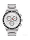 Tissot Ανδρικό Ρολόι 42mm Χρονογράφος Μπαταρίας με Ασημί Μεταλλικό Μπρασελέ
