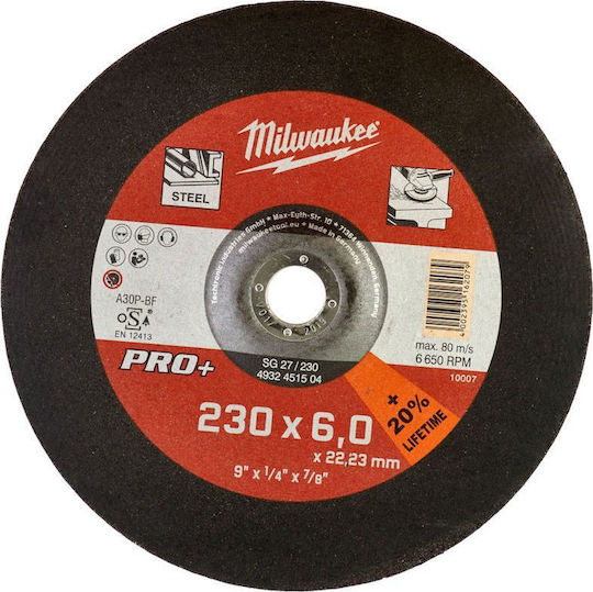 Milwaukee Metallschleifscheibe Schleifscheibe Metall 230mm