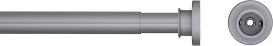 Sealskin Telescopic Straight Shower Curtain Rod Aluminium Silver Matt Ø20mm 155-255cm