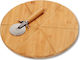 Kesper Πλατώ Σερβιρίσματος Ξύλινο Pizza με Ρόδα Δ32cm Πλατώ Σερβιρίσματος Πίτσας Ξύλινο 32x32εκ.