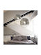 Ideal Lux Mapa Fade SP1 Κρεμαστό Φωτιστικό Ασημί με Ντουί E27 40x40x135εκ.