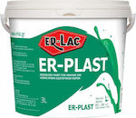 ER-LAC ErPlast Plastic Vopsea Alb pentru Utilizare Intern 750ml