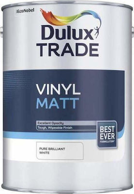 Dulux Vinyl Plastic Paint for Interior Use White 750ml Matt