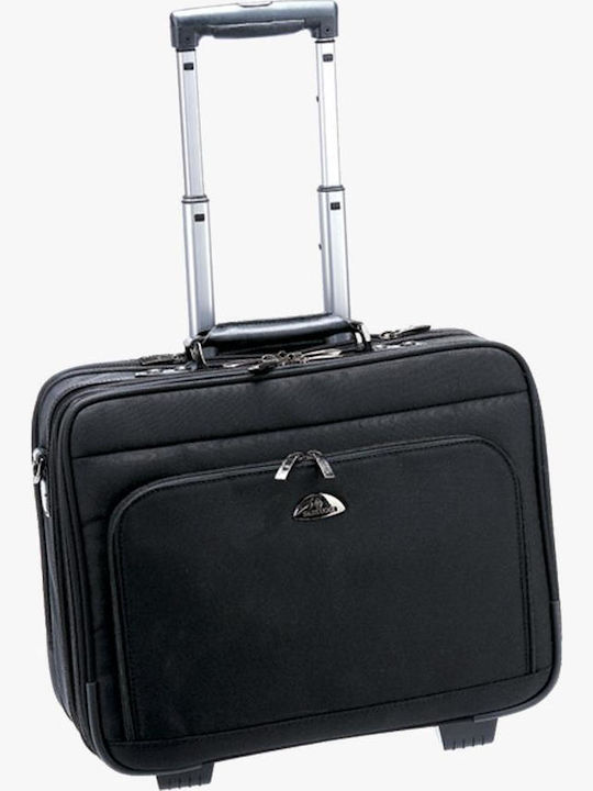 Bartuggi 008-304 Valiză De Călătorie De Cabină Dură Neagră Cu 2 Roți Înălțime 41 Cm