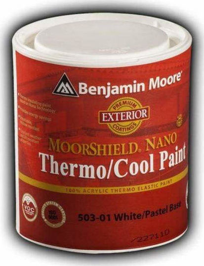 Benjamin Moore 503 Moorshield Nano Plastic Vopsea Antimucegai Termoizolant pentru Utilizare Externă 3lt