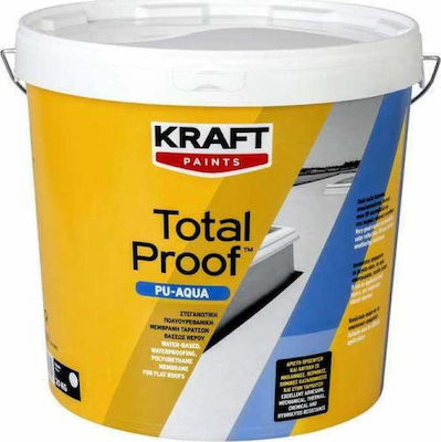 Kraft Total Proof PU Aqua Material etanș 4kg Alb