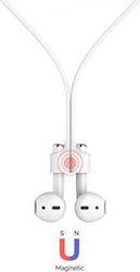 AHAstyle Magnetic PodStrap PT74 Anti-Lost Strap in White color for Apple AirPods 1 / AirPods 2 AHAstyle Magnetic PodStrap PT74 Anti-Lost Strap in White color for Apple AirPods 1 / AirPods 2