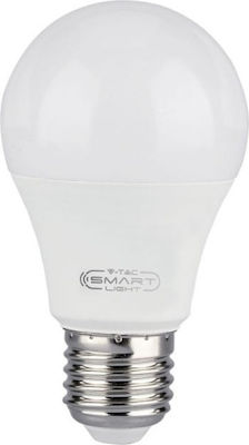 V-TAC Smart Λάμπα LED για Ντουί E27 και Σχήμα A60 RGBW 1055lm Dimmable