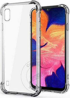 Shock Proof Back Cover Silicone Transparent (Galaxy A10)