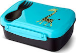 Carl Oscar N’ice Box Kids Set Lunch Plastic Box 0.6lt Turquoise L17xW12.5xH6.3cm