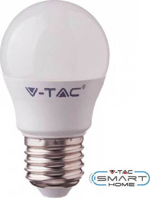 V-TAC VT-5124 Smart LED Bulb 4.5W for Socket E27 and Shape G45 RGBW 300lm Dimmable