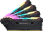 Corsair Vengeance RGB Pro 32GB DDR4 RAM με 4 Modules (4x8GB) και Ταχύτητα 3600 για Desktop